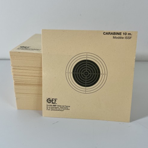 Cibles Carabine 10m 10x10cm non numérotées x100