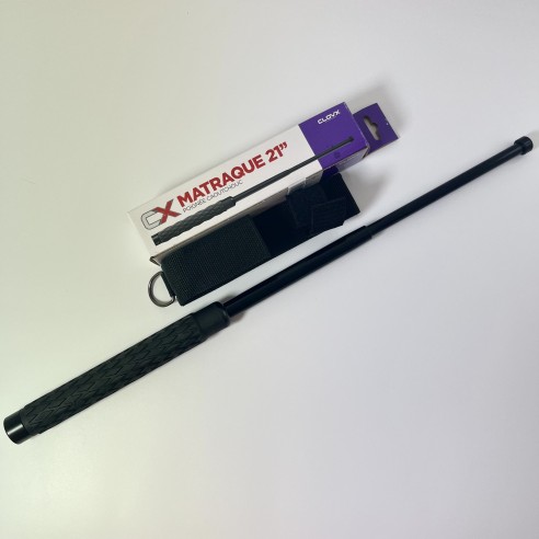 Matraque Télescopique 21" Acier Poignée...