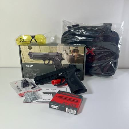 Pack Beretta Elite II CO2 BBs 4,5mm + Laser, Fourreau et CO2