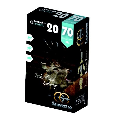 Balles Sauvestre BFS calibre 20/70mm 225g boîte de 6