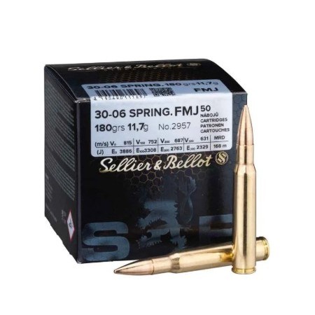 Munitions Sellier & Bellot 30-06 Spring. FMJ