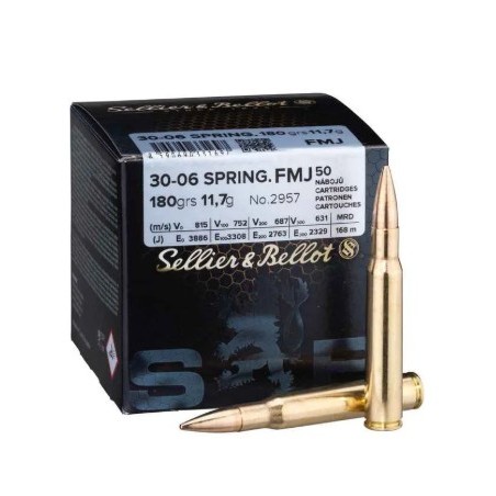 Munitions Sellier & Bellot 30-06 Spring. FMJ