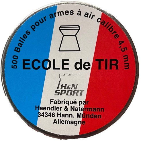 Boîte de 500 plombs Calibre 4,5mm Ecole de Tir...