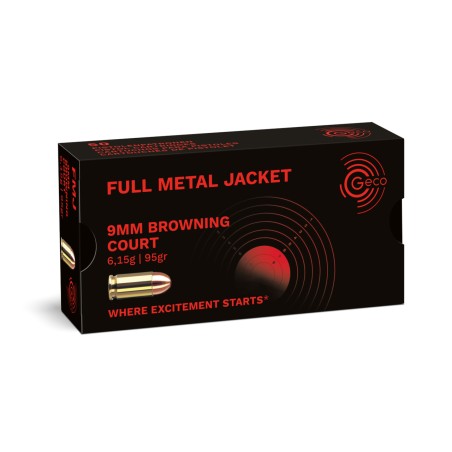 Munitions Geco 380 ACP - 9mm court browning 95gr FMJ x50