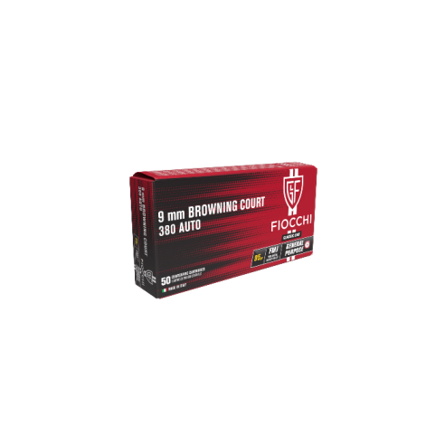 Munitions Fiocchi 9mm Browning court 380 Auto x50