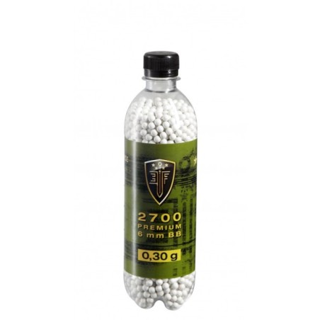 Billes BBs 6mm Elite Force blanche 0.30g Bouteille x2700