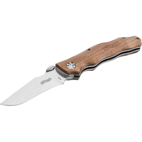 Couteau fermant Walther AFW 2 manche noyer