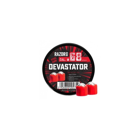 Balles acier Devastator rouges pour HDS68 Calibre .68 x40