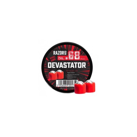Balles acier Devastator rouges pour HDS68 Calibre .68 x40