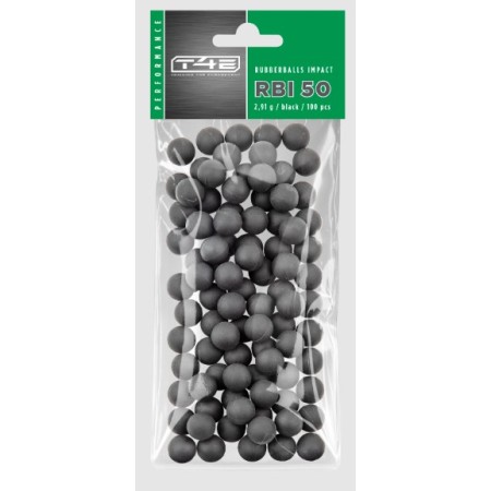 Billes caoutchouc noyau d'acier T4E RBI50 Calibre .50 x100
