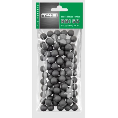Billes caoutchouc noyau d'acier T4E RBI50 Calibre .50 x100