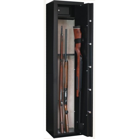 Armoire forte Infac 6 armes avec lunette + 1 dans la porte - Coffre intérieur SD7