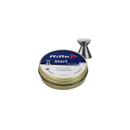 Boîte de 500 plombs Rifle Start Calibre 4,5mm tête plate