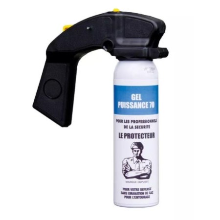 Bombe gel ou gaz cs puissance 70 Le Protecteur 100ml avec...