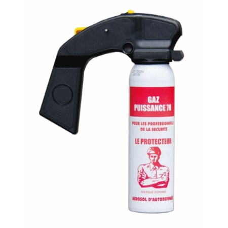 Bombe gel ou gaz cs puissance 70 Le Protecteur 100ml avec... 2