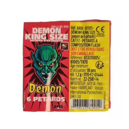 Petard Demon King Size paquet de 6