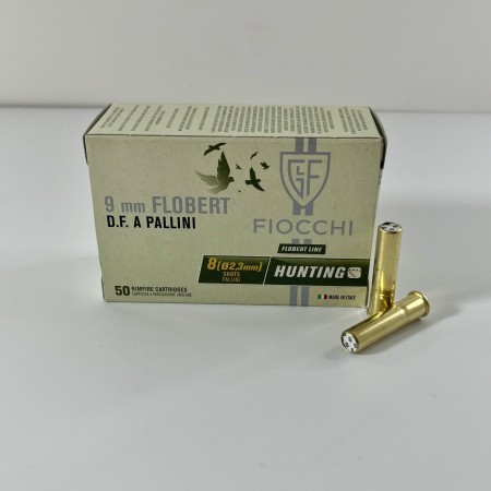Cartouches Fiocchi 9mm Flobert N8 x50