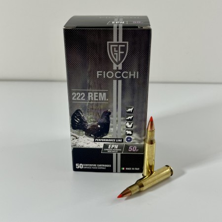 Munitions Fiocchi EPN Calibre .222 REM 50gr x50