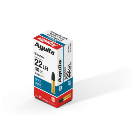 Munitions Aguila 22LR subsonique SP 40GR