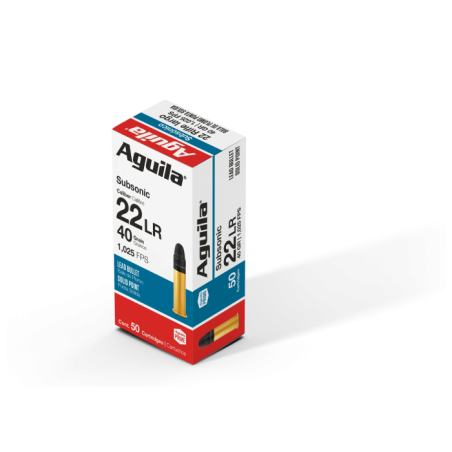 Munitions Aguila 22LR subsonique SP 40GR