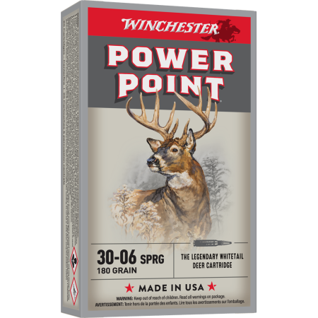 Munitions Winchester 30-06 SPRG Power Point 180Gr