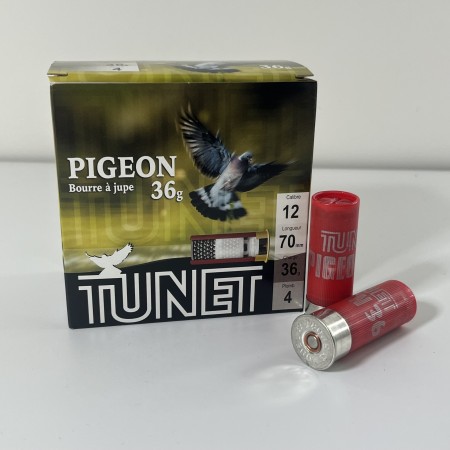 Cartouches Tunet Pigeon Calibre 12/70 36G