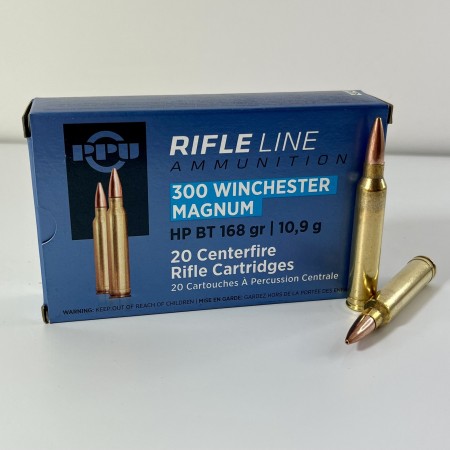 Munitions Partizan PPU 300WIN MAG HP BT 168GR 10,9G