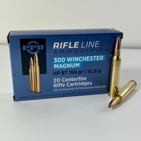 Munitions Partizan PPU 300WIN MAG HP BT 168GR 10,9G