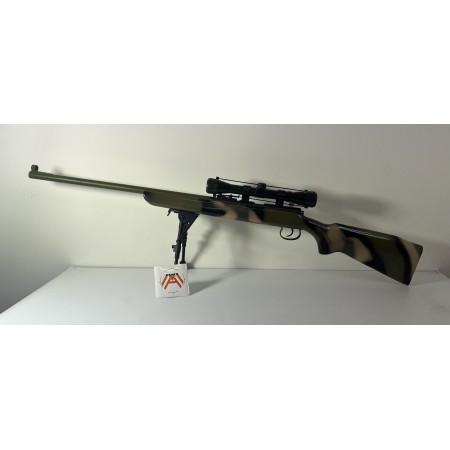 Carabine Vostok 22Lr avec bipied et lunette Mitron 4x32 2